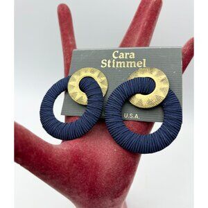Vintage Cara Stimmel Art Deco Earrings-Rare NOS Mid 2000s